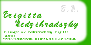 brigitta medzihradszky business card